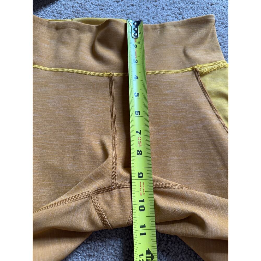 Lululemon Early Extension High Rise Leggings Yellow Gold Women 8 Athletic Active - Picture 4 of 6